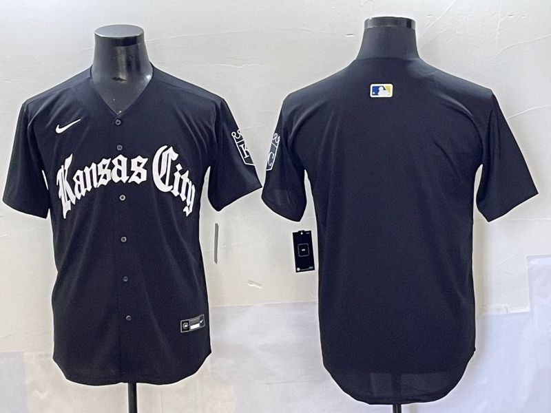 Men 2025 Kansas City Royals Blank Black Five generations Joint Name Nike MLB Jersey style 1->arizona diamondback->MLB Jersey